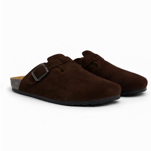 ANTIGUO CALIDA CLOGS BROWN