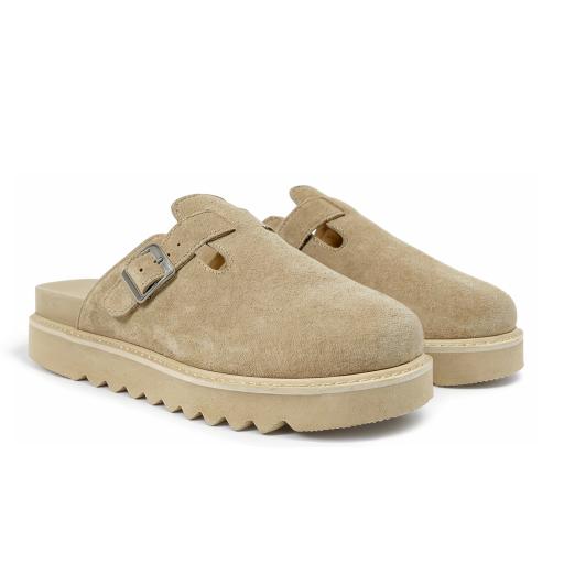 ANTIGUO BUCKLE CLOGS BEIGE
