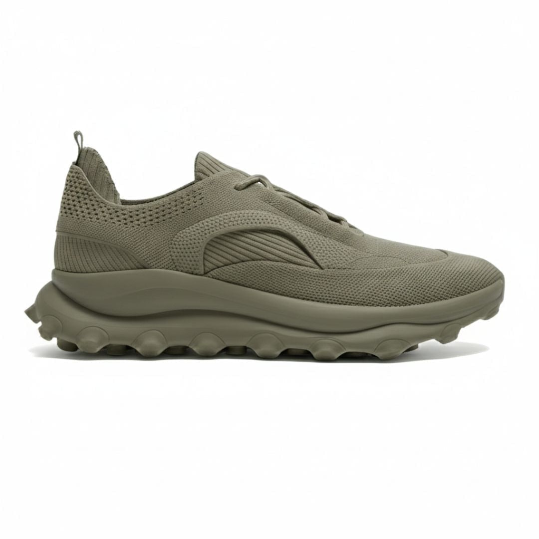 ZARA CHUNKY KNIT SNEAKERS IN OLIVE GREEN