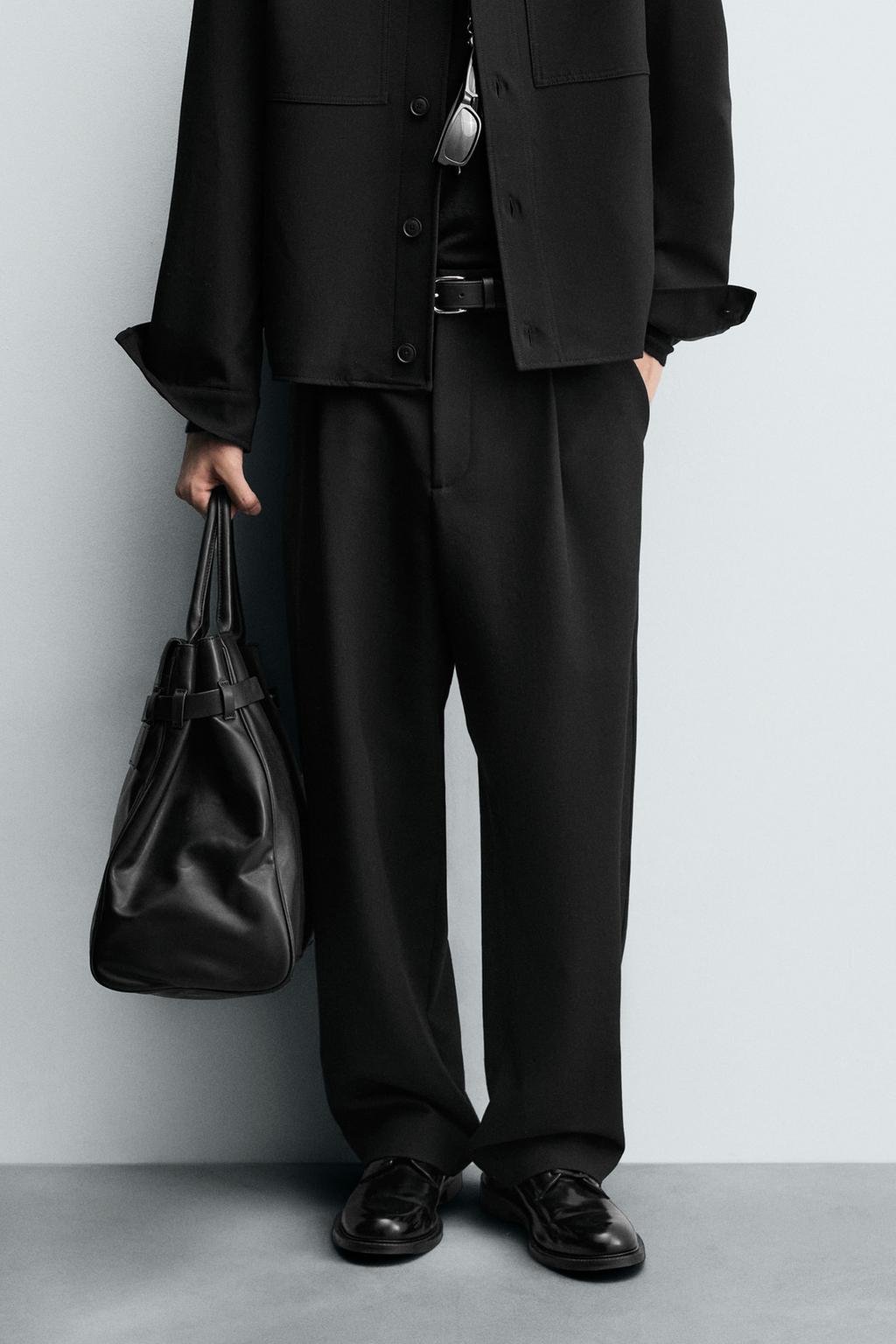 ZARA TAILORED PANTS IN BLACK