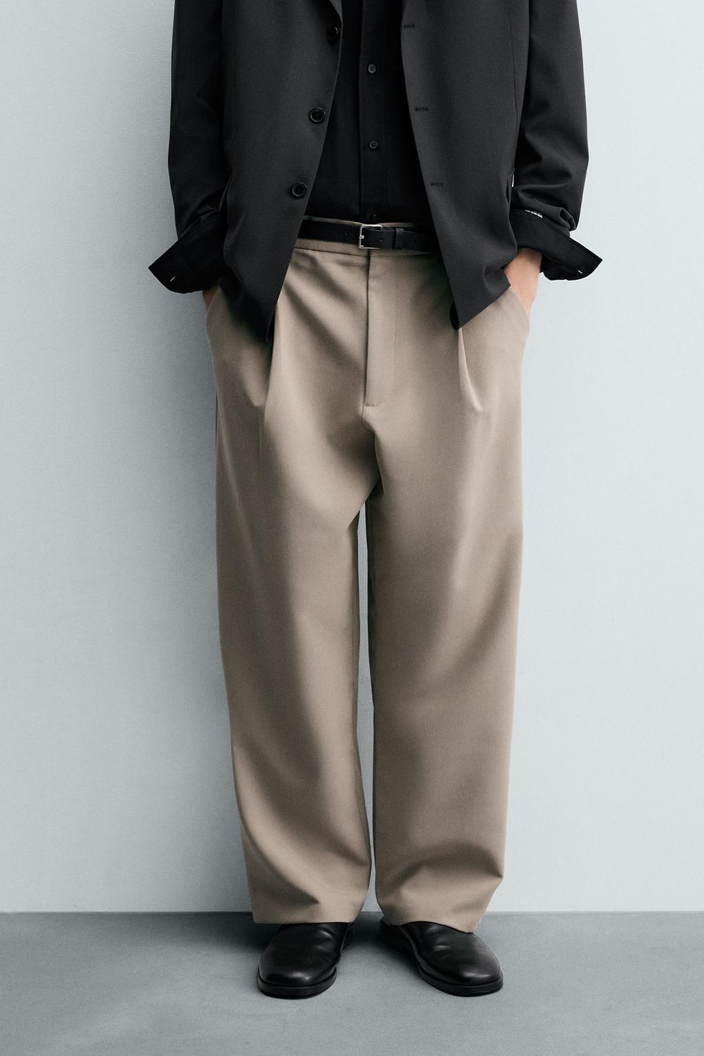 ZARA TAILORED PANTS in BEIGE